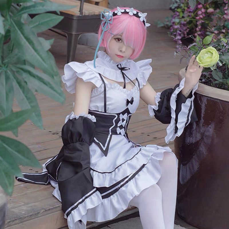 Bộ Đồ Hóa Trang Cô Hầu Gái Ram Rem Trong Phim Re: Zero