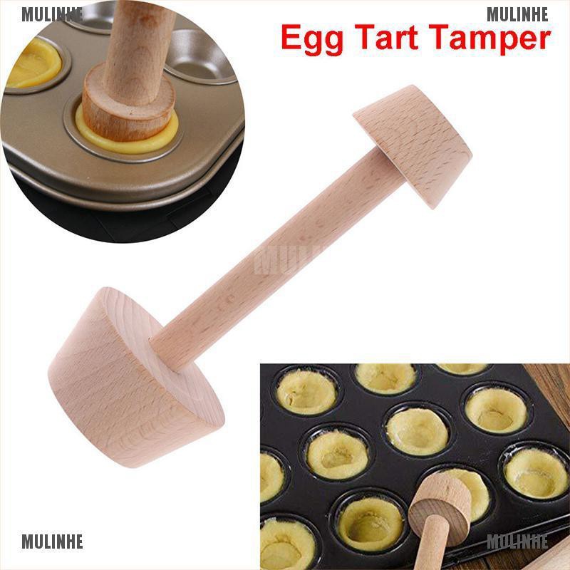 Khuôn Làm Bánh Tart Trứng Hai Mặt Bằng Gỗ DIY