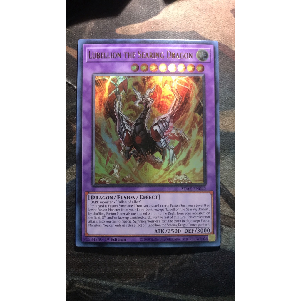 Thẻ Bài Yugioh | Lubellion the Searing Dragon - SDAZ-EN042 - Ultra Rare 1st Edition