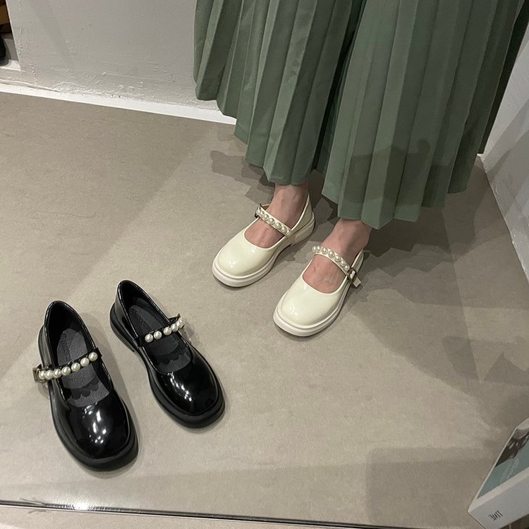 [ Mã 66CBSALE giảm 30K đơn 200K] Giày Búp Bê Nữ Đính Ngọc Trai Mô Phỏng Xinh Xắn | BigBuy360 - bigbuy360.vn