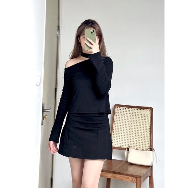 áo Chocker cotton tăm co giãn ( Ảnh thật)+ clip