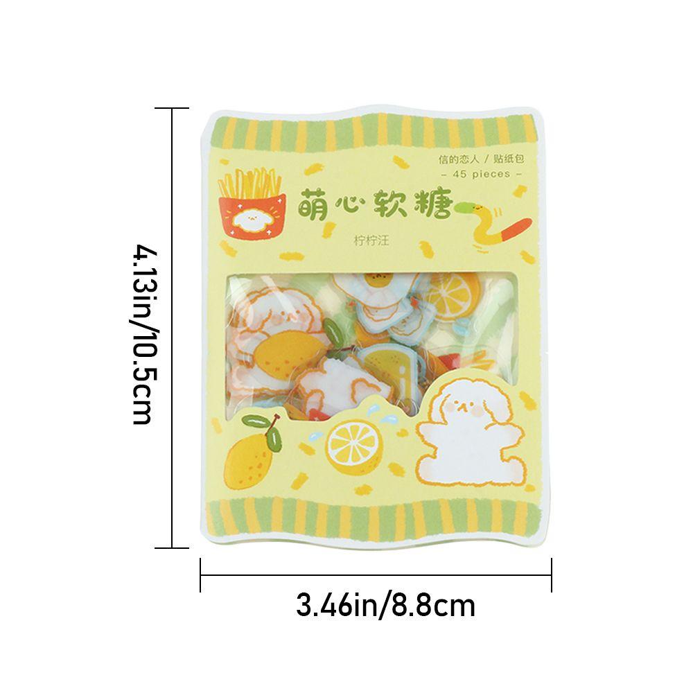 PISTA Sticker Dán Trang Trí Nhật Ký Hình Động Vật Dễ Thương
