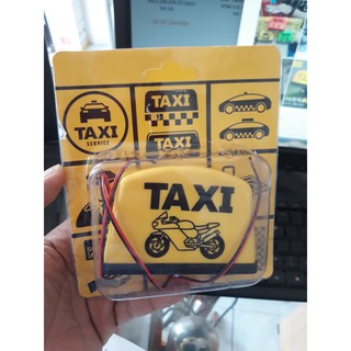 Đèn Led Taxi, Uber Gắn Xe Máy ( Hình Thật )