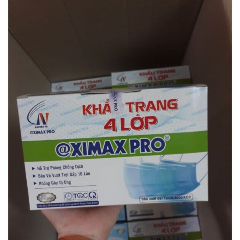 Khẩu trang y tế 4 lớp @ Ximax Pro CHẤT LƯỢNG CAO