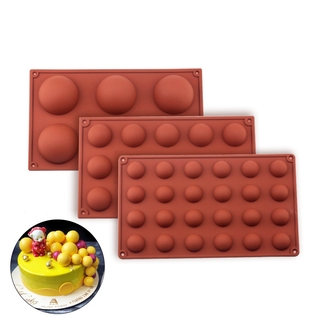Khuôn Silicone Làm Bánh / Sô Cô La / Kẹo Ngọt Hình Tròn Diy