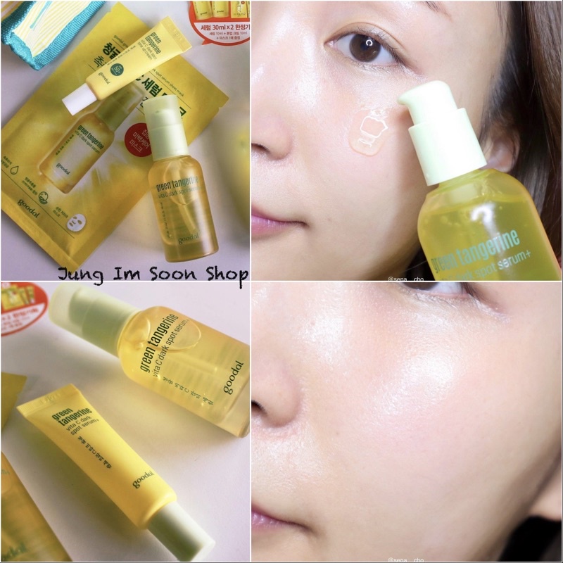 Set Tinh Chất Dưỡng Trắng Mờ Thâm Chiết Xuất Vitamin C-Goodal Green Tangerine Vita C Dark Spot Serum Plus