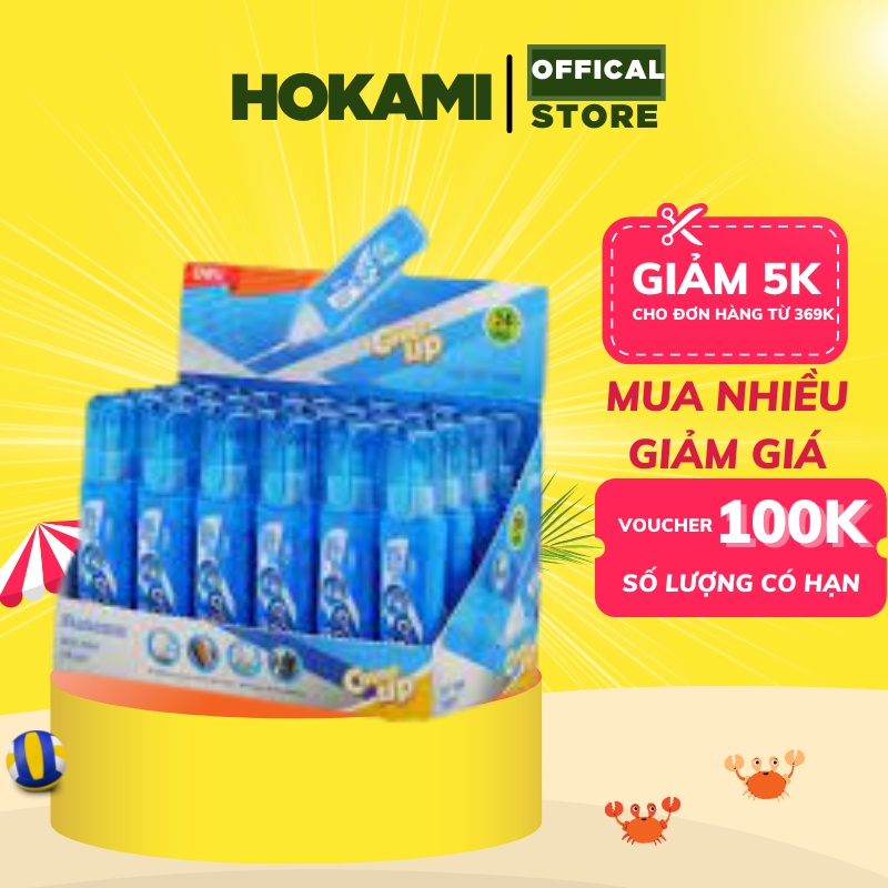 Bút xóa nước 12ml Deli loại khô nhanh màu Xanh dương - 1 cái E39292 - HOKAMI STORE