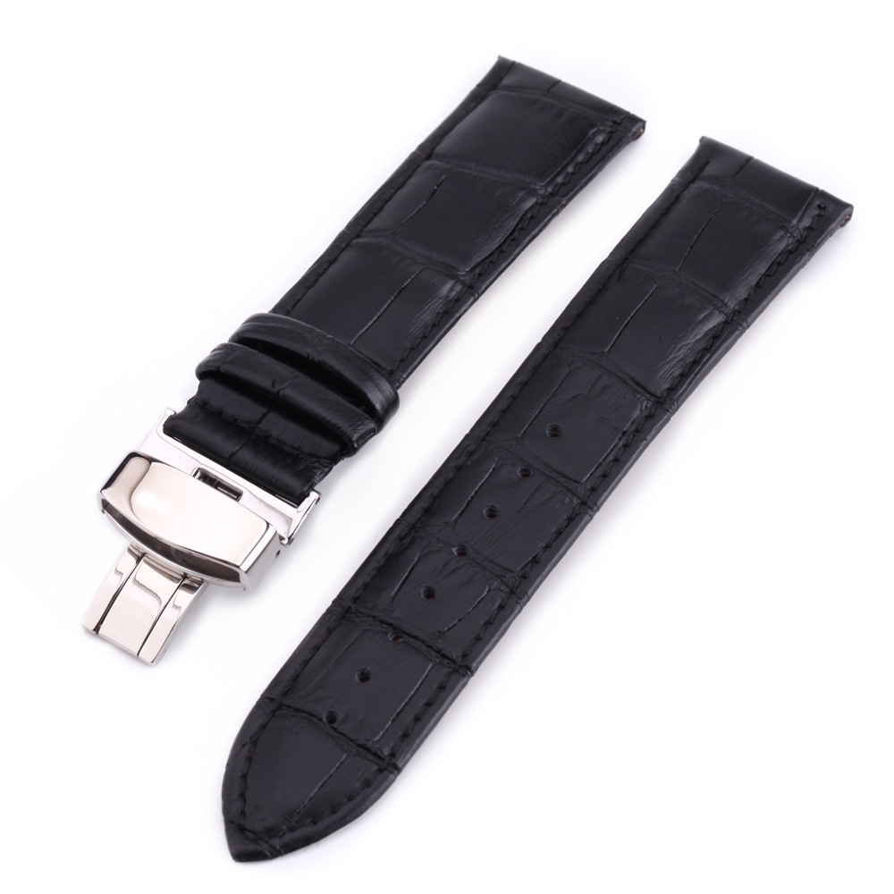 Dây Đeo Bằng Da 12-24mm Cho Đồng Hồ Samsung Galaxy Watch 4 40 44mm Classic 42 46mm / 41 45mm