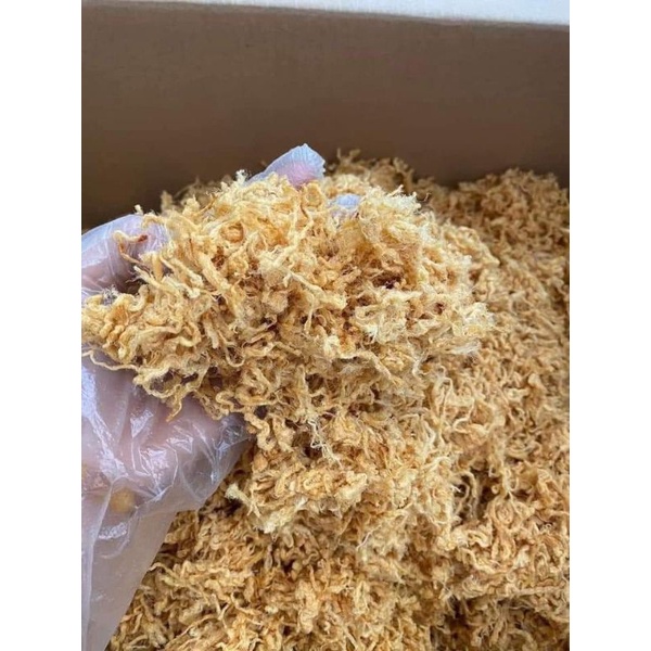 Chà bông gà sợi xé nhà làm không tẩm màu