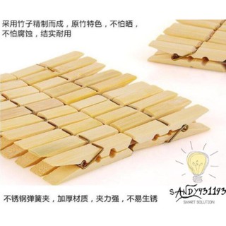 Bộ 20 Kẹp Gỗ Trúc
