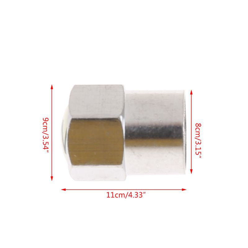 Set 2 Nắp Van Bánh Xe Hơi Mạ Crom Tpms N2 Nitrogen Ốp