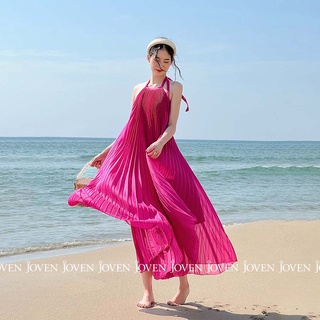 Đầm yếm dập ly Joven