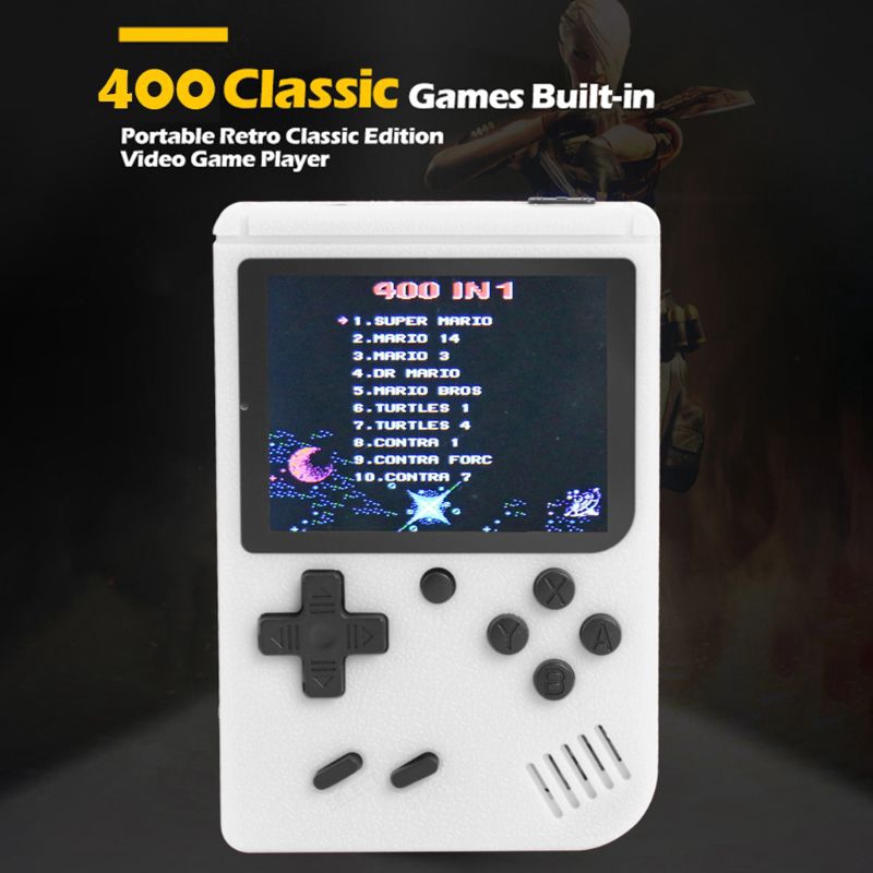 Máy chơi game 8 bit cầm tay 400 trò kích cỡ 3 inch phong cách retro độc đáo