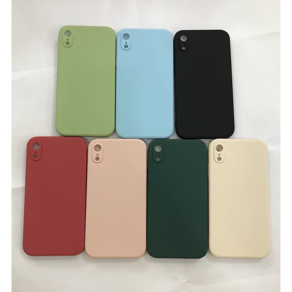Ốp lưng dẻo màu cạnh vuông iPhone XR/11PRO/7G/11Promax/11/Xsmax/7plus/8plus