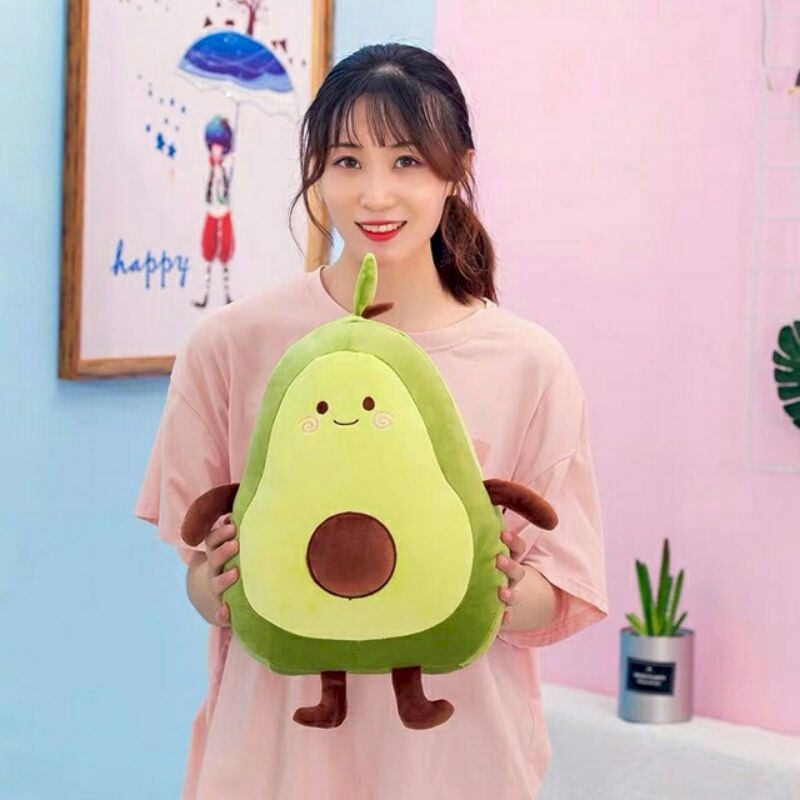 Gấu Bông Trái Bơ Siêu Cute, Thú nhồi bông quả bơ xanh đáng iu, Gấu xinh Zick.vn