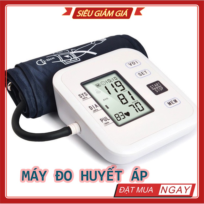 Máy Đo Huyết Áp Cổ Tay Máy Đo Huyết Áp Điện Tử Cảm Ứng Màn Hình LCD