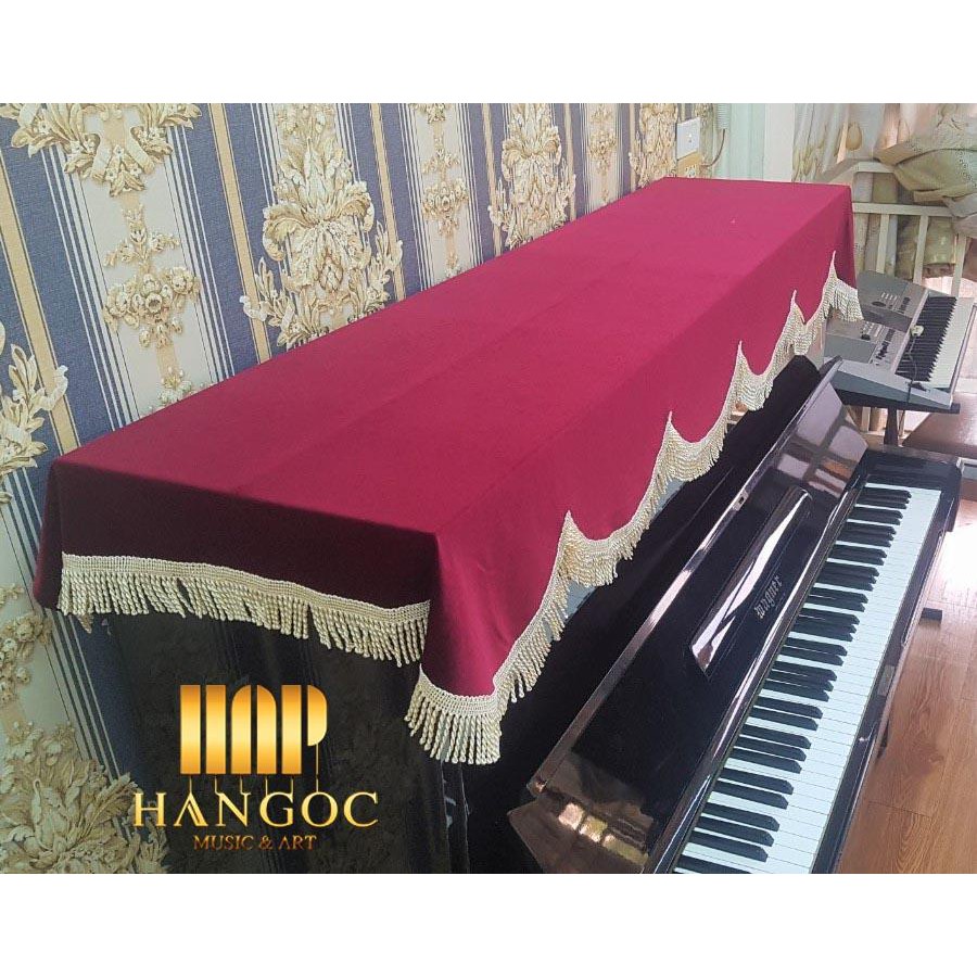 SALE LỚN NHẤT LUÔN !Phủ đàn Piano màu Đỏ Đô quyến rũ  ĐẸP cho cây đàn nha bạn