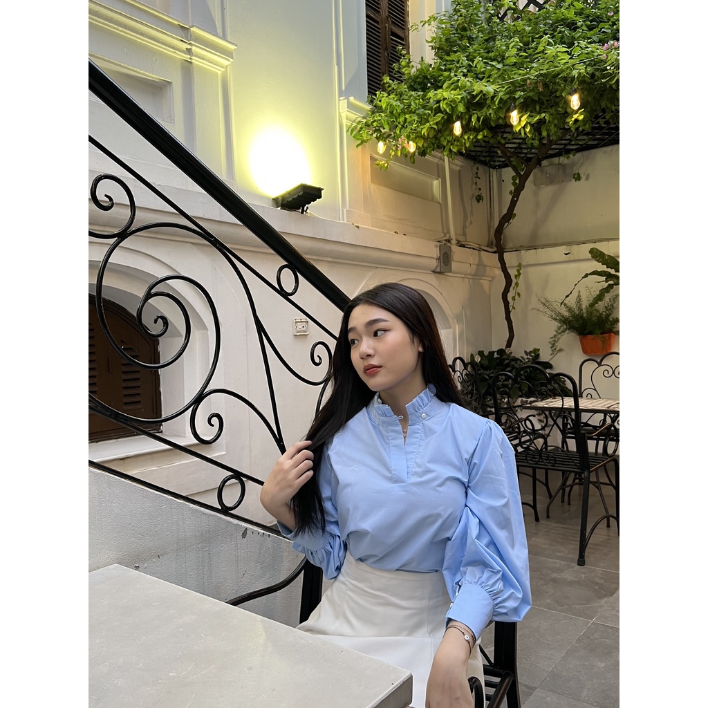 Áo sơ mi nữ tay bồng cổ điển thanh lịch FIONA SHIRT