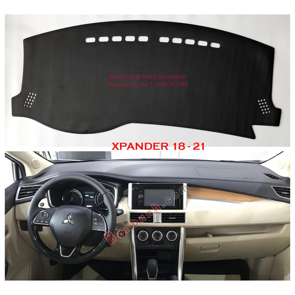 Thảm Taplo Da vân Carbon cao cấp xe MITSUBISHI XPANDER