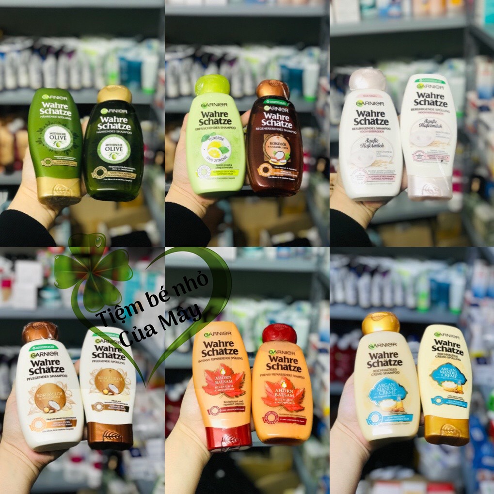 Cặp dầu gội xả Garnier của Đức đủ bill