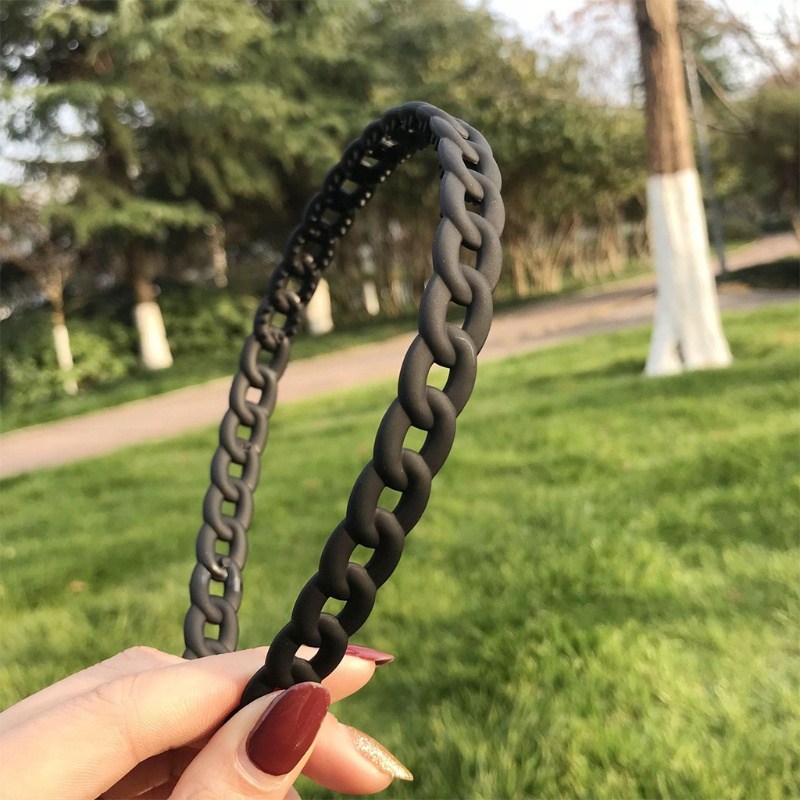 Flgo Băng Đô Cài Tóc Bằng Resin Màu Trơn Đơn Giản Thời Trang Cho Nữ