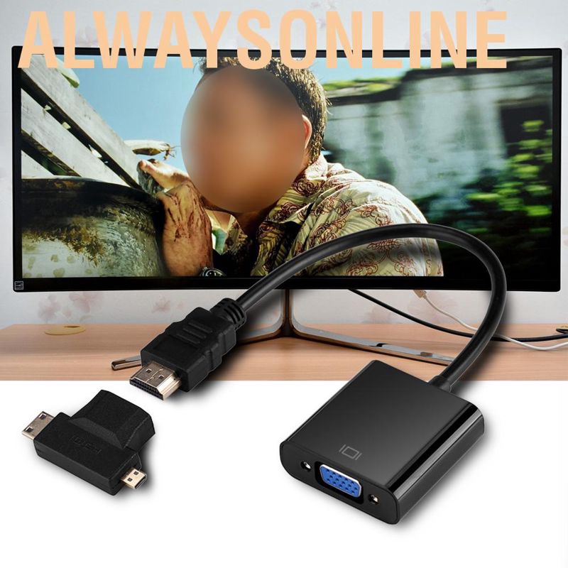 Đầu Chuyển Đổi Từ Cổng Mini Usb Sang Giác Cắm Vga T-Top Ps4 Xbox 360x1080 Hdmi