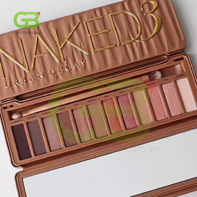 [Chính Hãng] Phấn Mắt Urban Decay Naked 3 Palette 12 màu