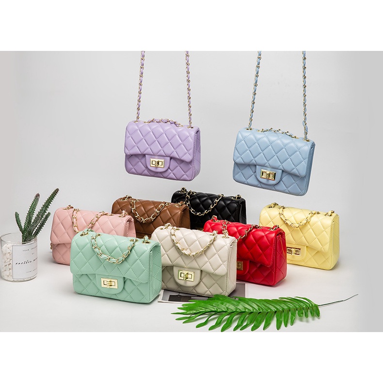 Chuwanglin Women Lingge Pu Leather Crossbody Shoulder Bag