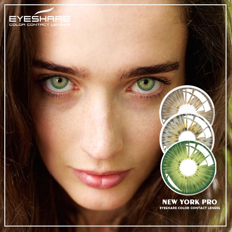 EYESHARE Cặp kính áp tròng New York Pro thời trang sành điệu lens thời trang