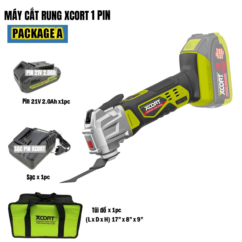 Máy cắt rung pin 20V MAX BH12 Tháng Model XDC21-032D Có 6 cấp độ Kèm túi dụng cụ