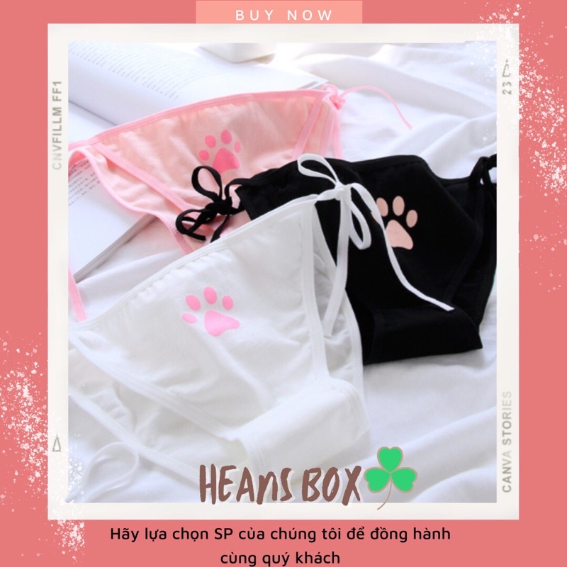 Quần lót dây buộc, quần chíp cotton nữ, vải co giãn mùa nào mặc cũng thoải mái, giá học sinh siêu xịn