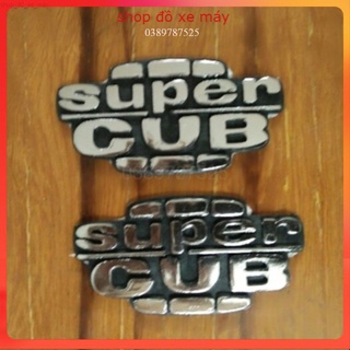 Bộ tem chữ nổi honda super cup . phụ tùng xe