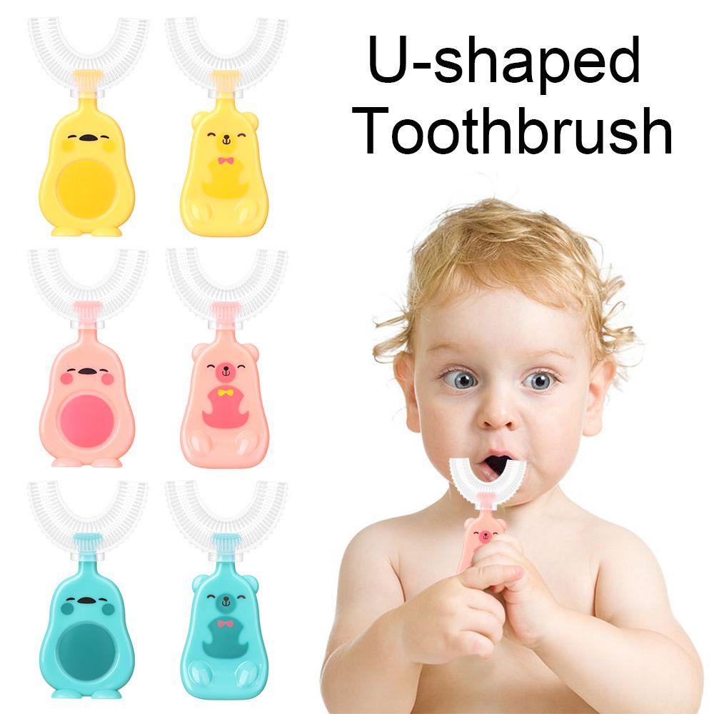NIUYOU Bàn Chải Đánh Răng Hình Chữ U Dành Cho Bé 2-13 Tuổi