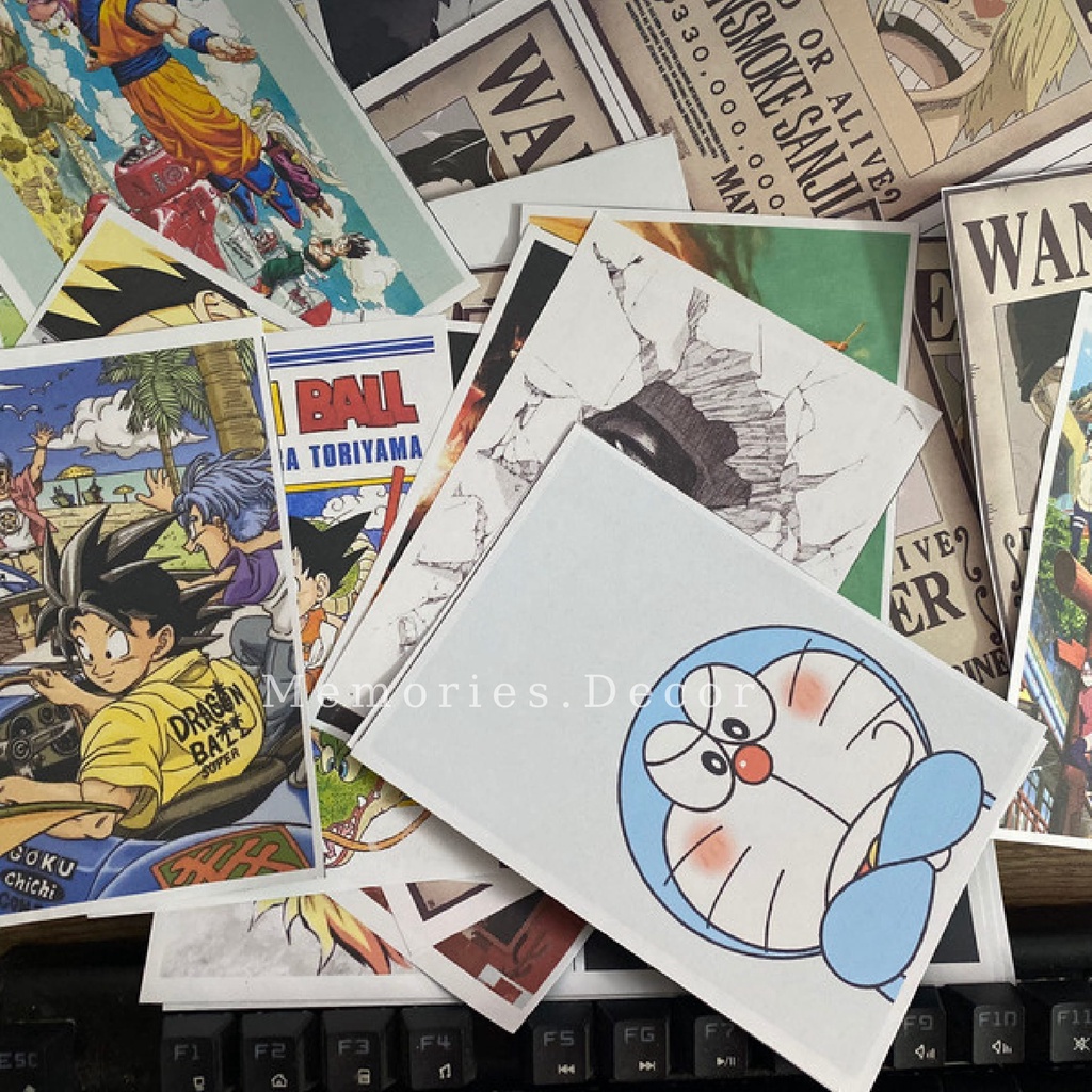 In Manga Wall Dán tường FULL Màu Theo Yêu Cầu, Manga Dán Tường Có KEO DÁN SẴN, kích thước A6