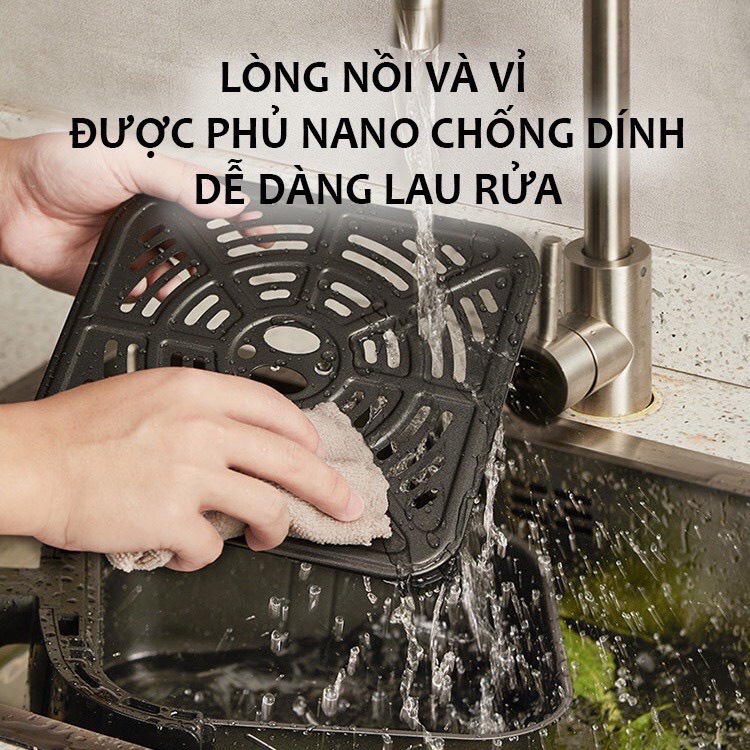 Nồi chiên không dầu dung tích lớn TOMOKO 9L Thái Lan hot NHẤT 2022 an toàn sức khoẻ