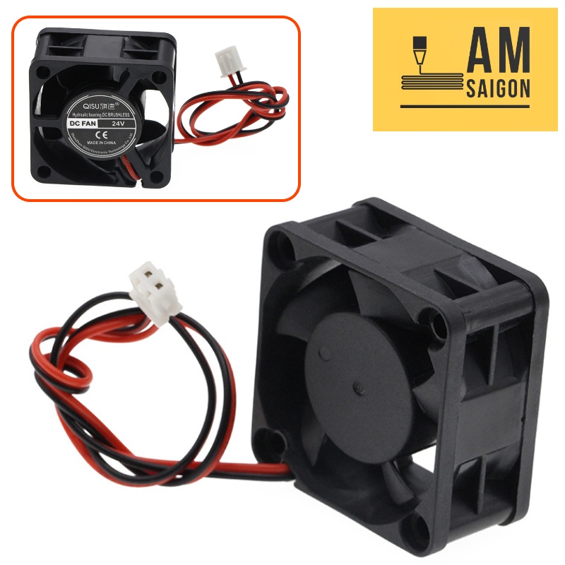 Quạt tản nhiệt 4cm 4020 loại dày tốt 12v 24v gió mạnh chuyên máy in 3D