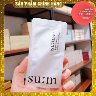 Sample mặt nạ thải độc, sủi bọt Sum trắng