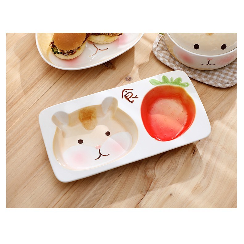 Khay ăn dặm hình chuột Hamster