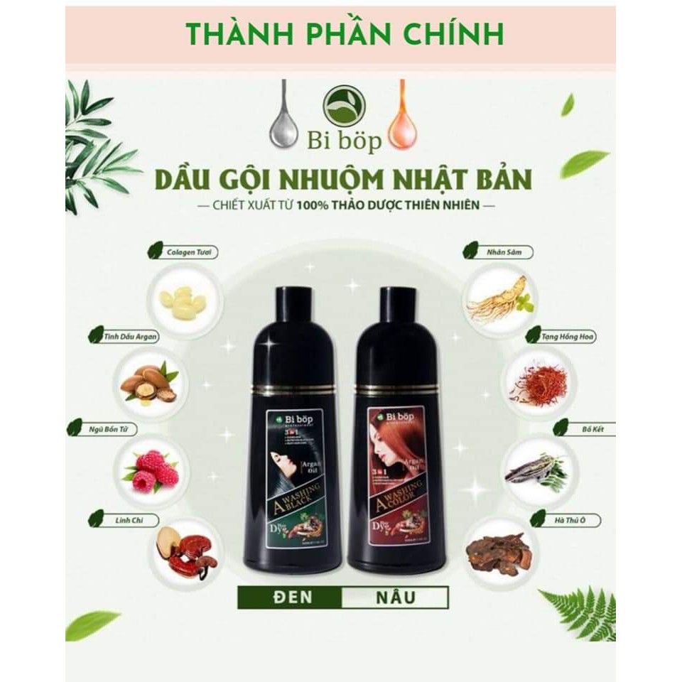 Dầu Gội Phủ Bạc BiBop Nhật Bản Chính Hãng - Phủ Bạc Tóc Tại Nhà An Toàn