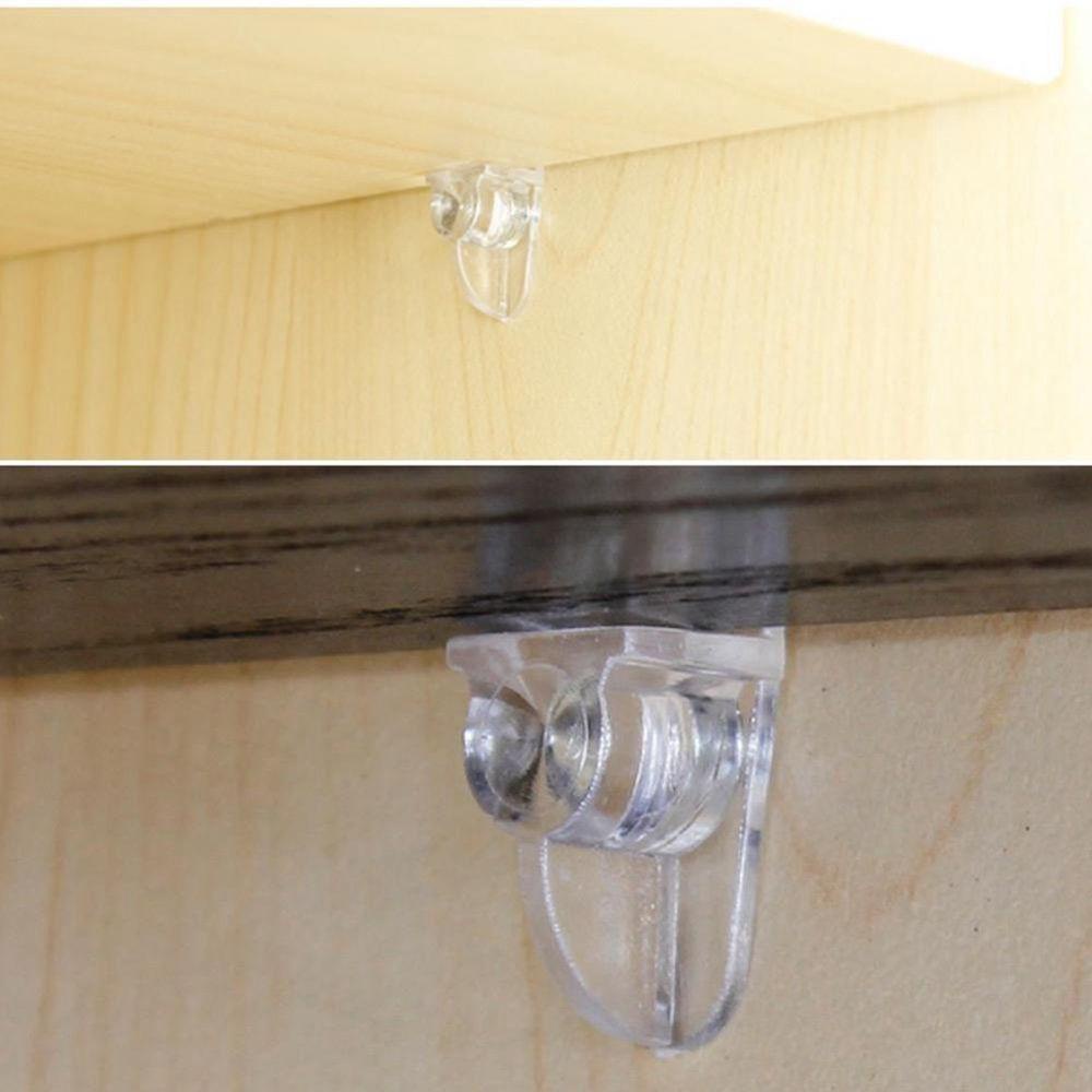 Giá Đỡ Cố Định Kệ Tủ Bằng Nhựa Gọn Nhẹ Kèm Chốt Kim Loại Tiện Dụng