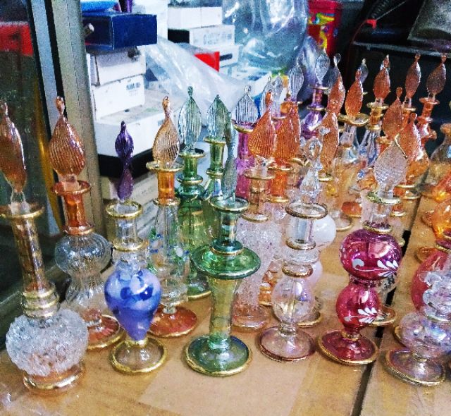 bộ 10 vỏ chai chiết tinh dầu nước hoa Dubai mẫu chai Ai Cập mẫu mã kiểu dáng ngẫu nhiên