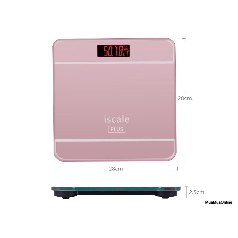 Cân sức khỏe Iscale Plus Tặng kèm thước dây và đôi pin AA