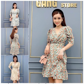Đầm voan hoa Dưa Gang Store DH01 3 màu nữ tính