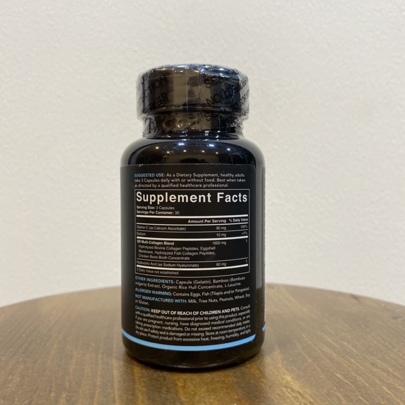 SR Multi Collagen Peptides complex dạng viên cho da mịn màng, bổ khớp type I, II, III, V, X kèm C và hyaluronic 90 viên