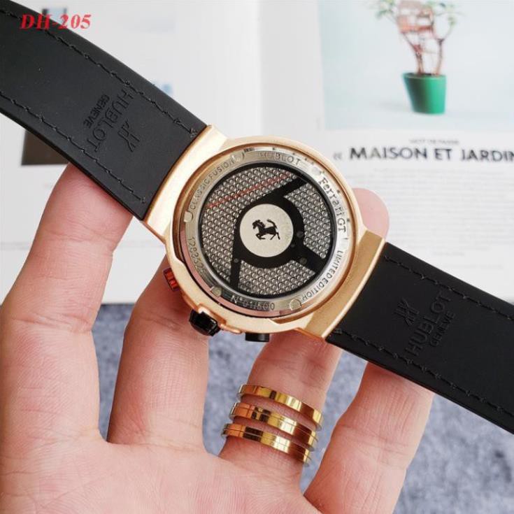 Đồng hồ nam Hublot bản sport Ferari cao cấp hộp hãng bảo hành 12 tháng DH205