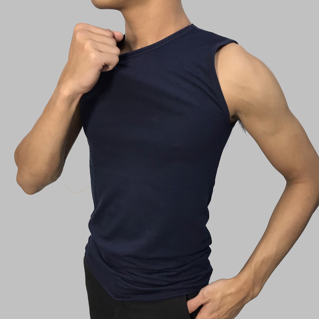 Áo ba lỗ sát nách nam KING tanktop ôm body co giãn tốt  thấm hút mồ hôi  thể thao  tập gym ( U08 )