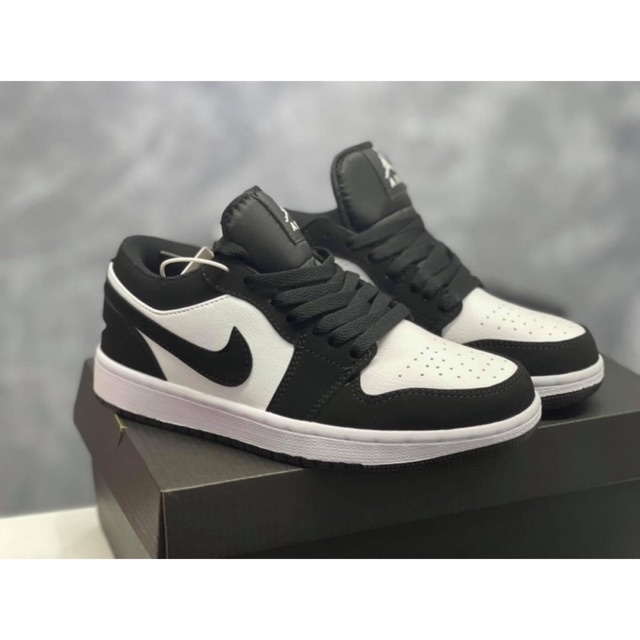 giày jordan panda đen trắng cổ thấp hàng 1:1 chất lượng ( full phụ kiện + freeship )