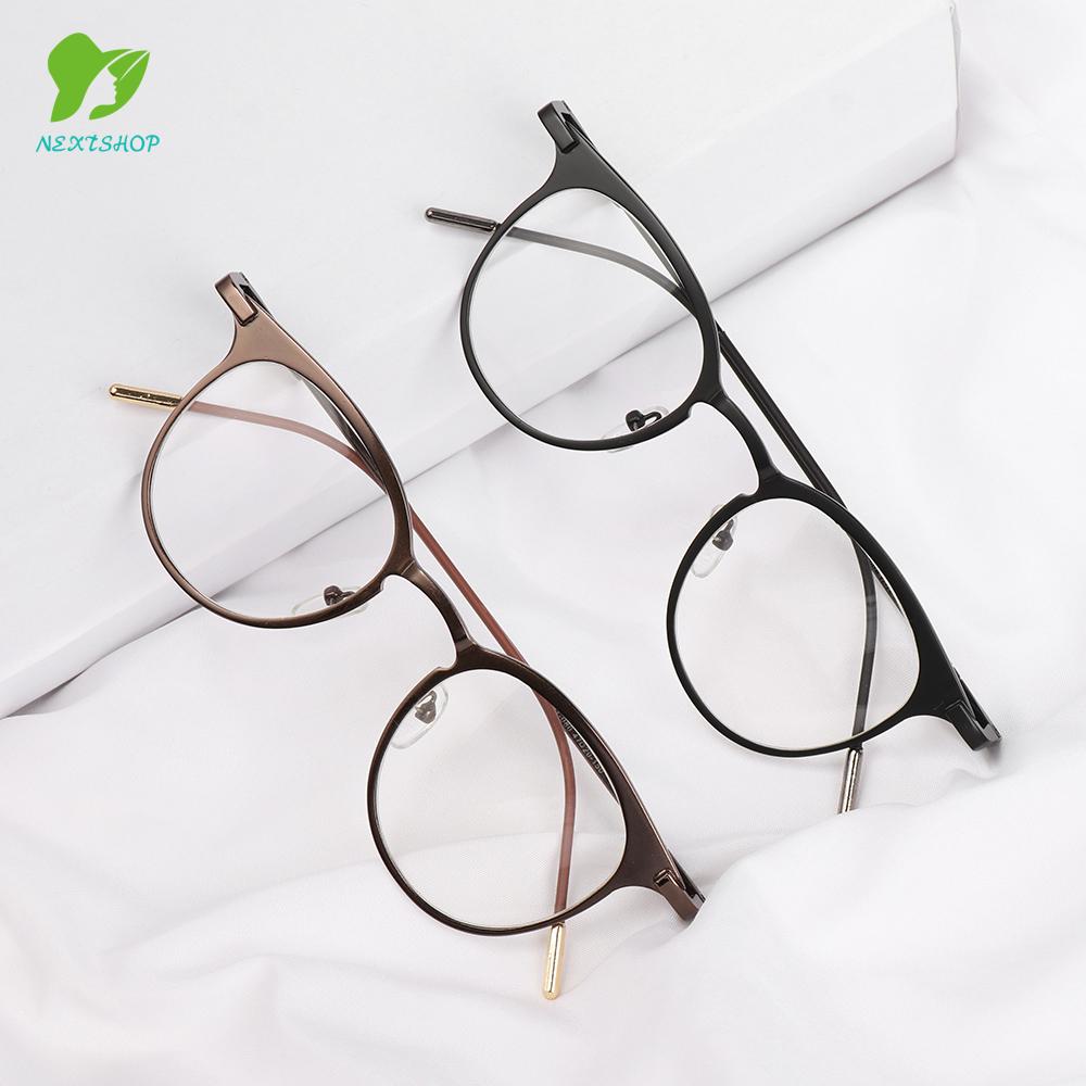 Mắt Kính Gọng Kim Loại Tròn Phong Cách Cổ Điển Thời Trang