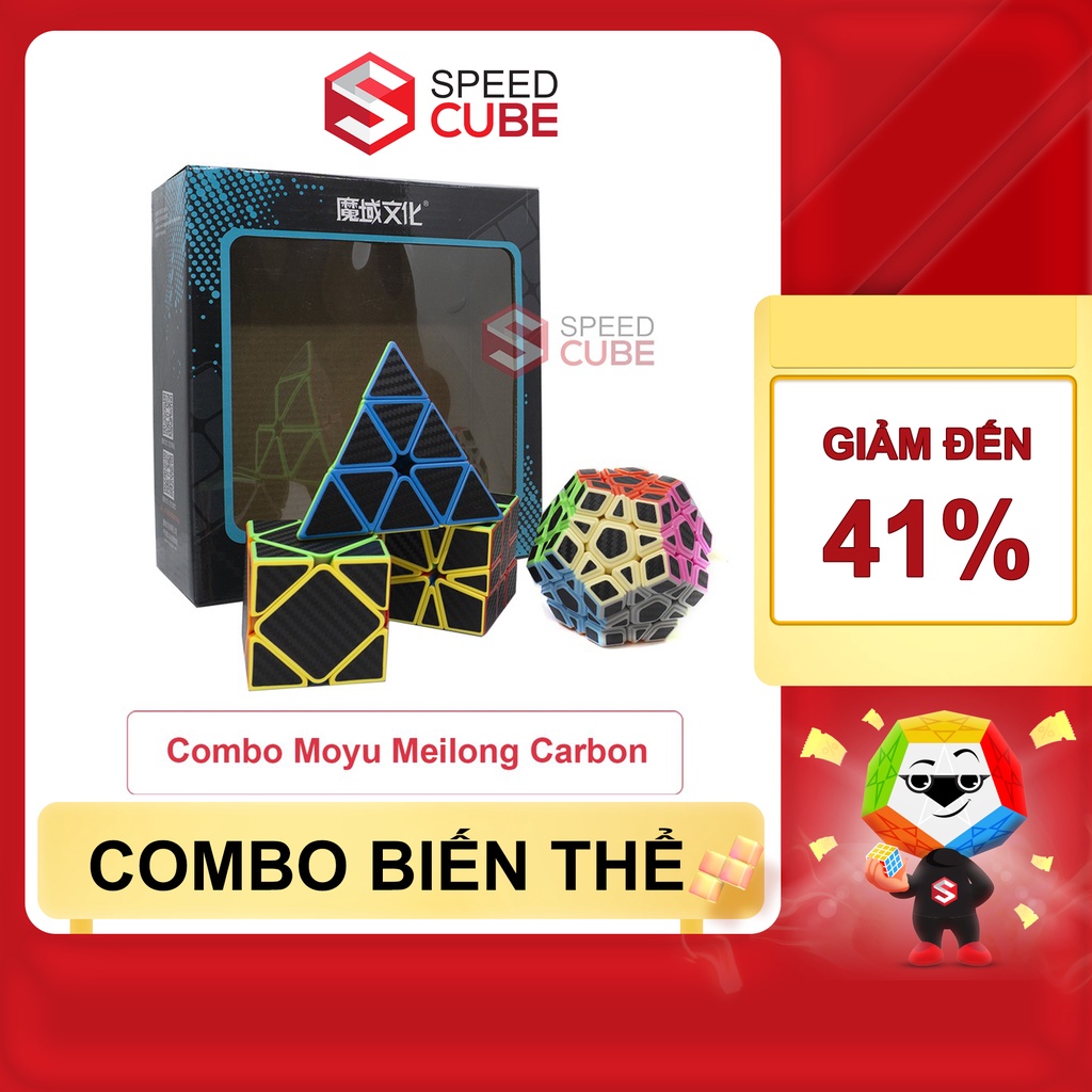 Combo Rubik Biến Thể Pyramix/SQ1/Skewb/Megaminx MoYu MeiLong, Rubik Moyu Chính Hãng - Shop Speed Cube