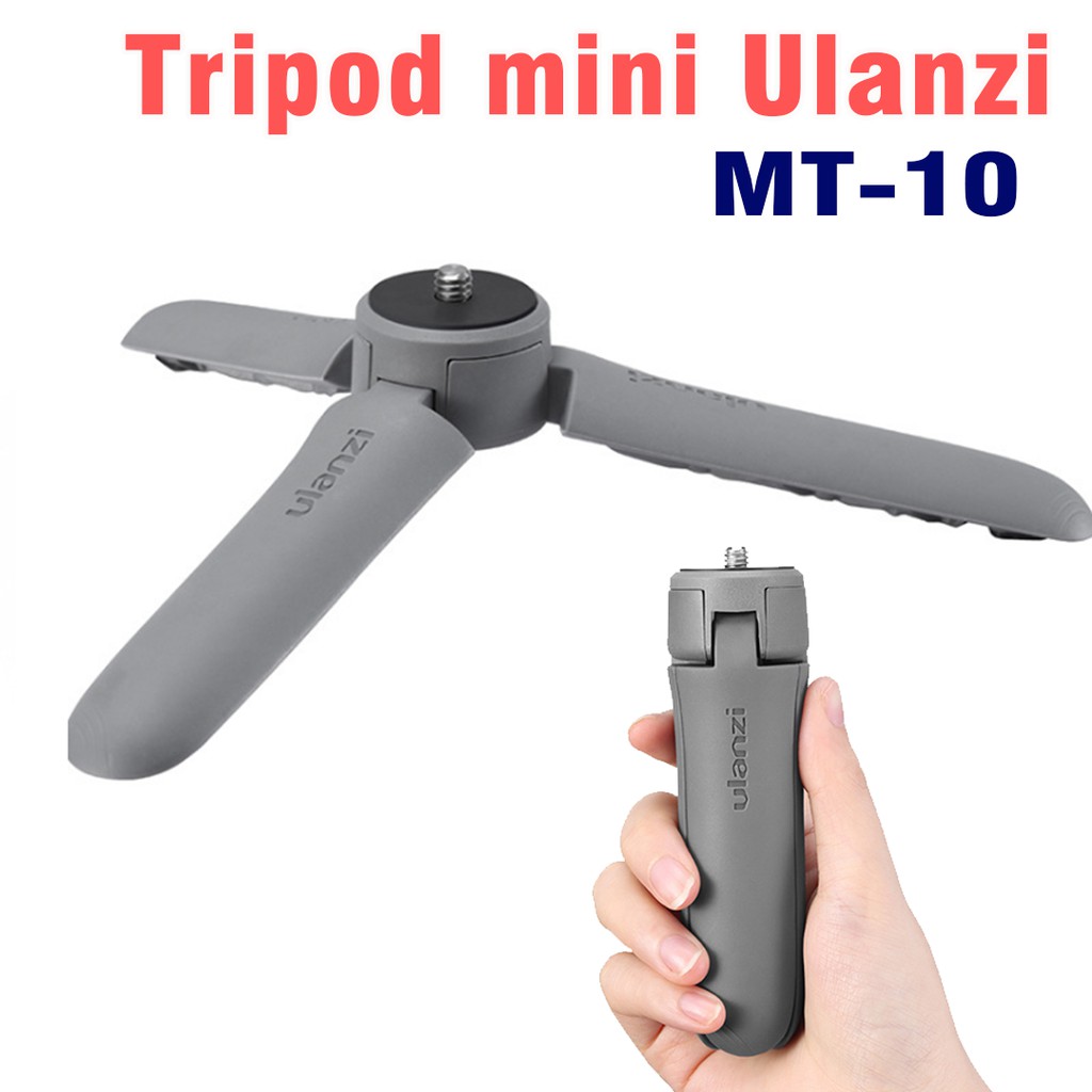 Tripod mini Ulanzi MT-10 loại 3 chân bằng nhựa dùng cho máy ảnh điện thoại gimbal osmo mobile